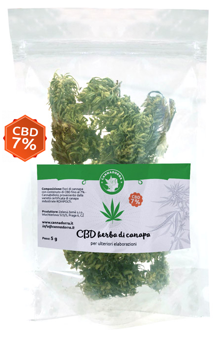 Acquista fiori di cannabis con 7% di contenuto di CBD, cannabidiolo. Rilassante, cura naturale dalla canapa contro dolori muscolari, sclerosi multipla, epilessia.